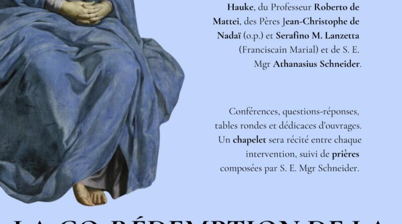 [Événement] Un colloque sur la Co-Redemption de la Sainte Vierge, à Paris, avec Mgr Athanasius Schneider