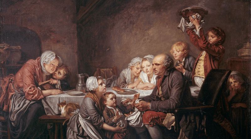 Jean-Baptiste Greuze, Le gâteau des rois, 1774