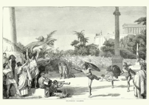 Gravure des Jeux olympiques de l'Antiquité