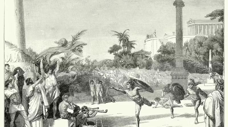 Gravure des Jeux olympiques de l'Antiquité