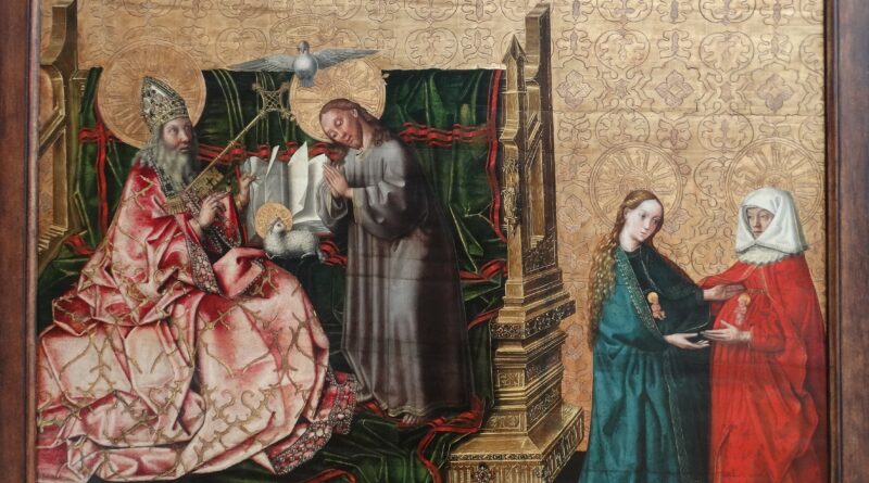 Konrad Witz, Le Conseil du Salut et la Visitation, vers 1444