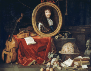 Jean Garnier, Allégorie à Louis XIV protecteur des Arts et des Sciences, 1672