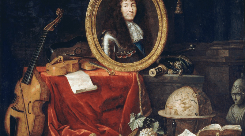 Jean Garnier, Allégorie à Louis XIV protecteur des Arts et des Sciences, 1672