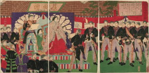 Toyohara Chikanobu, Naikoku kangyo hakurankai kaijo goshiki no zu, 1877