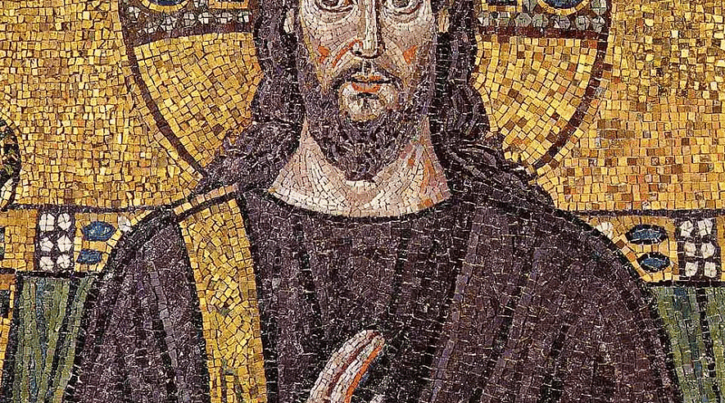 Christ bénissant avec le signe de croix, basilique Saint-Apollinaire-le-Neuf de Ravenne