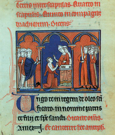 Ordo de saint Louis, L'onction du roi