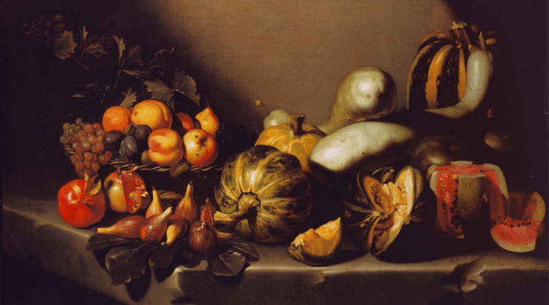 Le Caravage, Nature morte aux fruits, 1601-1605