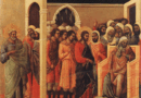 Duccio di Buoninsegna, Le Christ devant Caïphe, 1308-1311