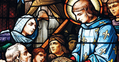 Saint Louis et les pauvres, église Saint-Louis, Vittel.