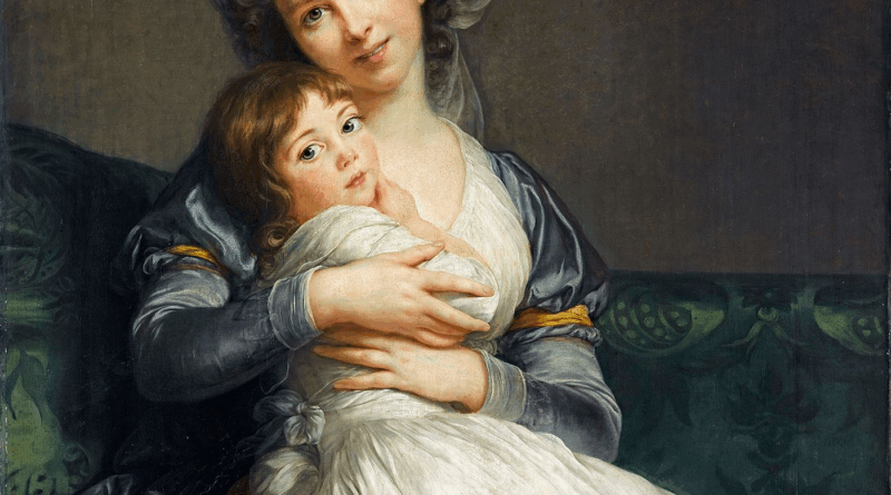 Elisabeth-Louise Vigée Le Brun, Madame Vigée Le Brun et sa fille, Jeanne-Lucie, dite Julie (1780-1819), 1786